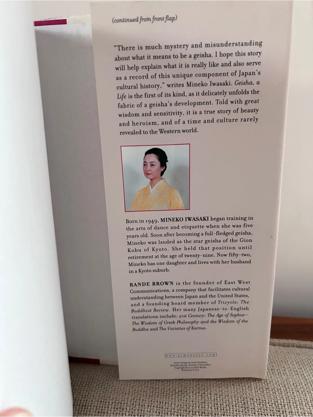 Hardcover Book Set: A Geisha, A Life (Memoir) and The Tale of Murasaki (Novel)